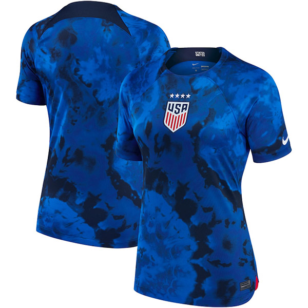USA away female jersey women's second soccer uniform sports football kit tops shirt 2022-2023